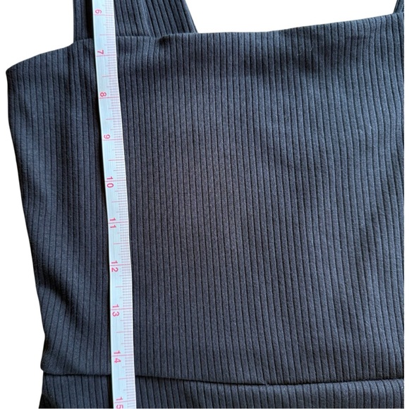 PINK VICTORIA’S SECRET BLACK RIBBED ACTIVE SKORT DRESS WITH POCKETS *NWT *NEW - Picture 12 of 16